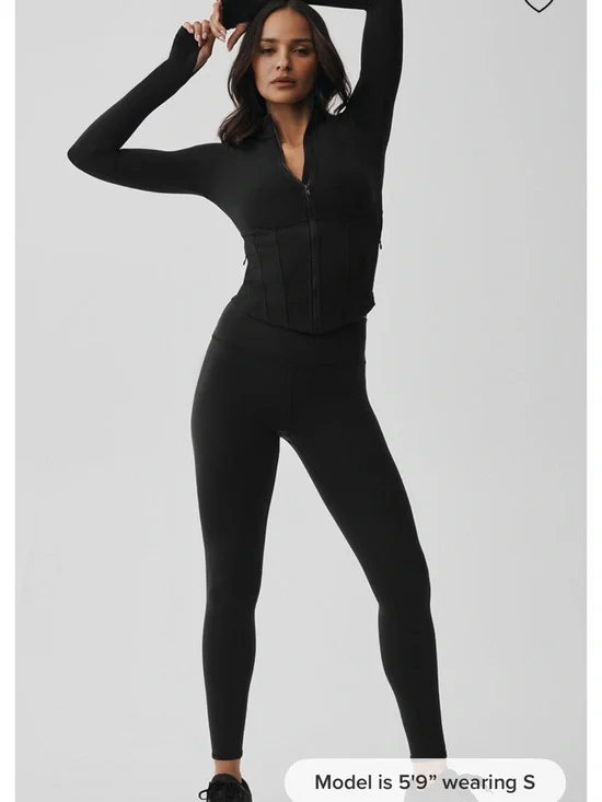 ALO Airbrush Corset Full Zip Jacket - Picture 5 of 8